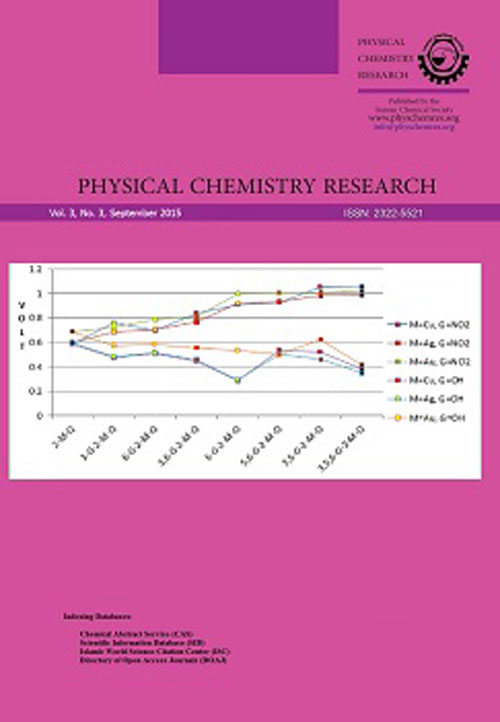 Physical Chemistry Research - Volume:3 Issue: 3, Summer 2015