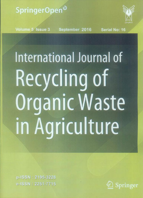 Recycling of Organic Waste in Agriculture - Volume:5 Issue: 3, Summer 2016