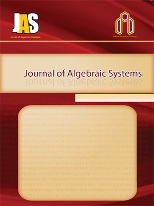 Algebraic Systems - Volume:4 Issue: 2, Winter- Spring 2017