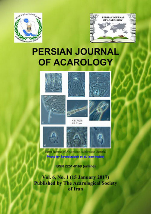 Persian Journal of Acarology - Volume:6 Issue: 1, Winter 2017