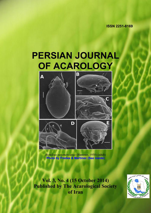 Persian Journal of Acarology - Volume:3 Issue: 4, Autumn 2014