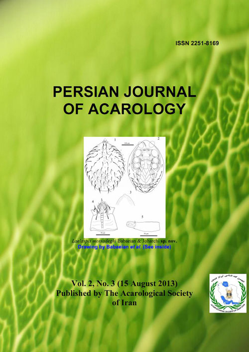 Persian Journal of Acarology - Volume:2 Issue: 3, Summer 2013