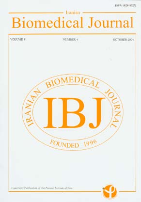 Iranian Biomedical Journal - Volume:8 Issue: 4, Oct 2004