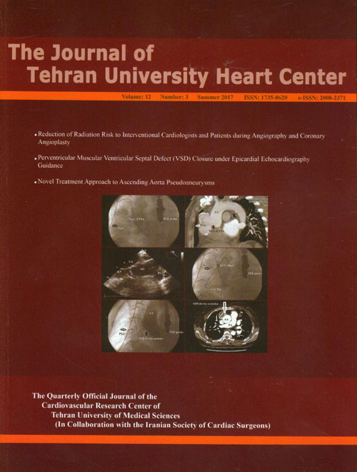 Tehran University Heart Center - Volume:12 Issue: 3, Jul 2017