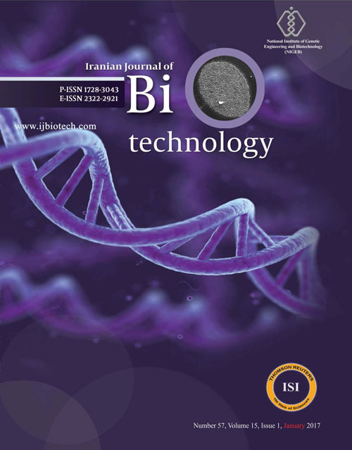 Biotechnology - Volume:15 Issue: 1, Winter 2017