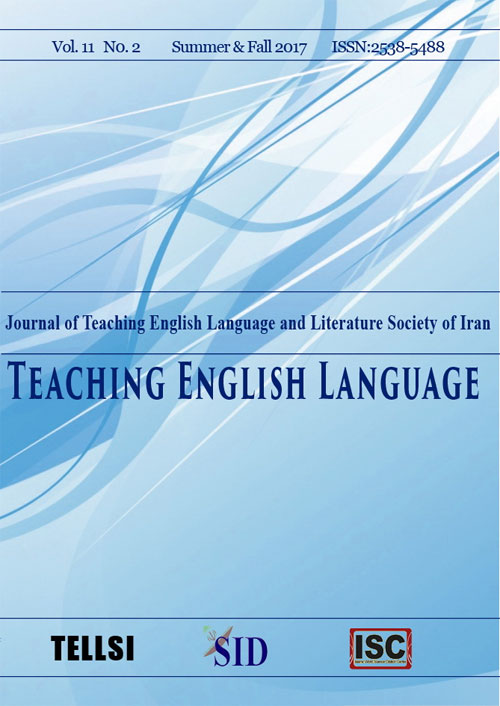 Teaching English Language - Volume:11 Issue: 28, Summer and Autumn 2017