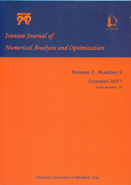 Numerical Analysis and Optimization - Volume:7 Issue: 2, Summer and Autumn 2017