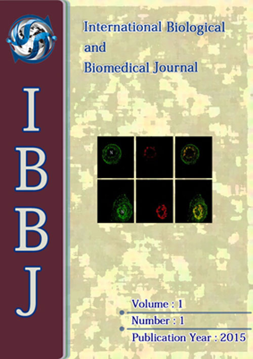 Biological and Biomedical Journal - Volume:1 Issue: 1, Winter 2015