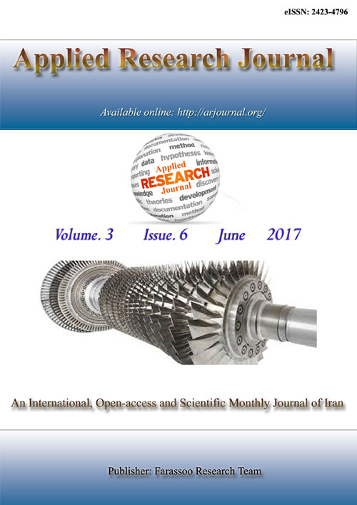 Applied Research - Volume:3 Issue: 6, Jun 2017