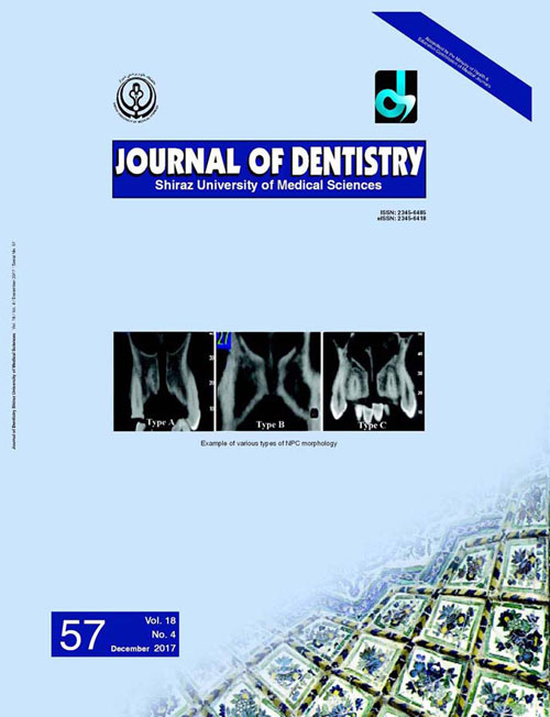 Dentistry, Shiraz University of Medical Sciences - Volume:18 Issue: 4, Dec 2017
