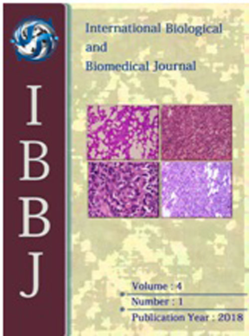 Biological and Biomedical Journal - Volume:4 Issue: 1, Winter 2018