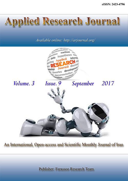 Applied Research - Volume:3 Issue: 9, Sep 2017