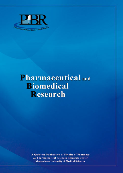 Pharmaceutical and Biomedical Research - Volume:3 Issue: 3, Sep 2017