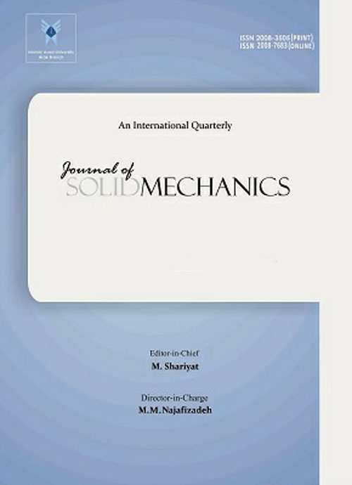 Solid Mechanics - Volume:10 Issue: 1, Winter 2018