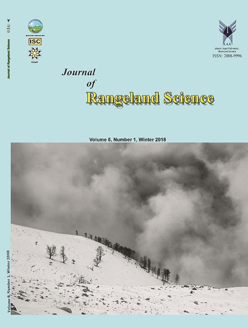 Rangeland Science - Volume:8 Issue: 1, Winter 2018