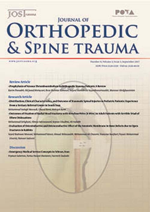 Orthopedic and Spine Trauma - Volume:3 Issue: 3, Sep 2017