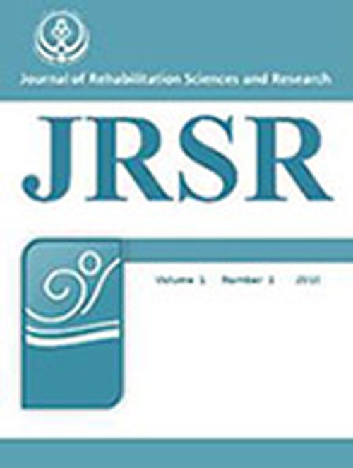 Rehabilitation Sciences and Research - Volume:5 Issue: 1, Mar 2018
