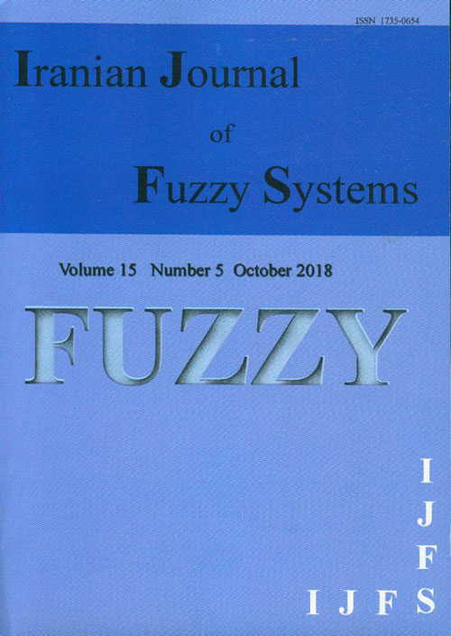 fuzzy systems - Volume:15 Issue: 5, Sep-Oct 2018