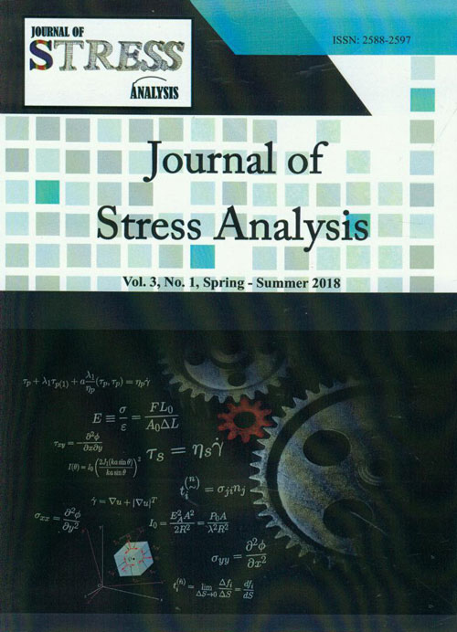 Stress Analysis - Volume:3 Issue: 1, Spring-Summer 2018