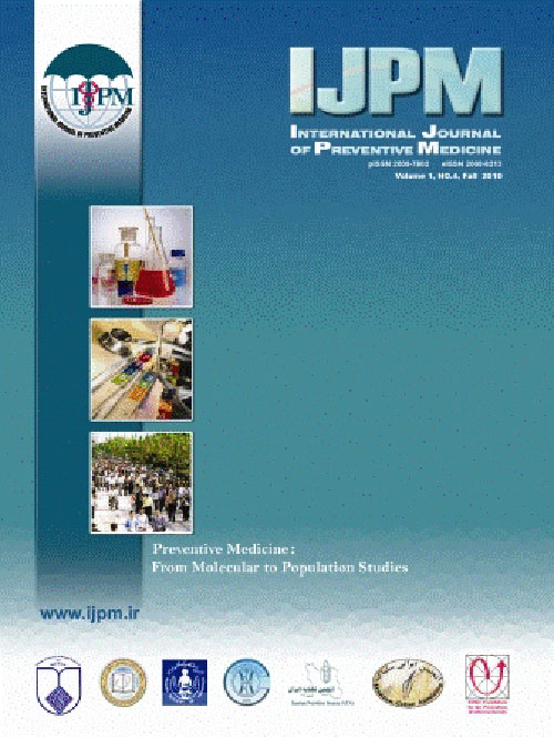 Preventive Medicine - Volume:10 Issue: 3, Mar 2019