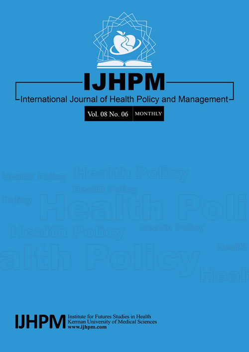 Health Policy and Management - Volume:8 Issue: 5, May 2019