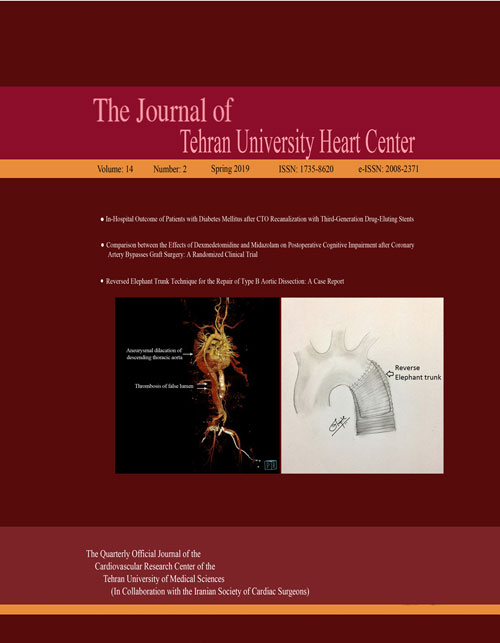 Tehran University Heart Center - Volume:14 Issue: 2, Apr 2019