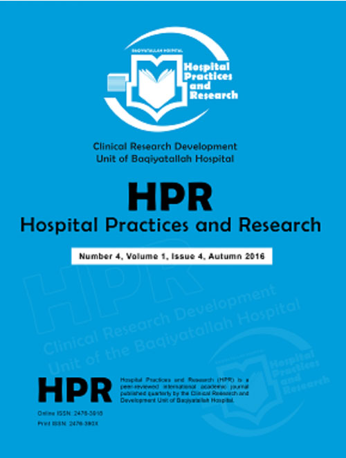 Hospital Practices and Research - Volume:4 Issue: 2, Spring 2019