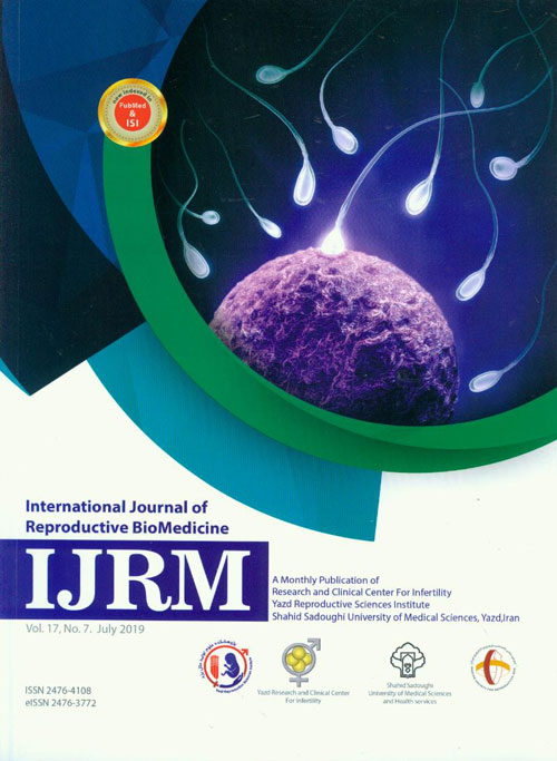 Reproductive BioMedicine - Volume:17 Issue: 7, Jul 2019