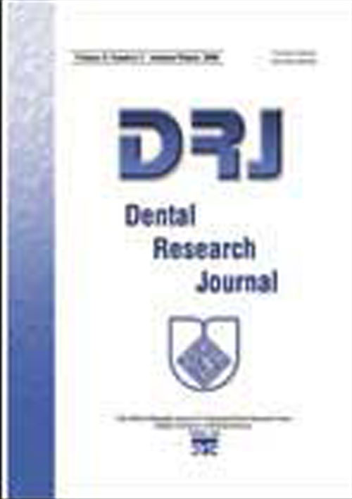Dental Research Journal - Volume:16 Issue: 5, Sep-Oct 2019