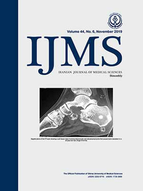 Medical Sciences - Volume:44 Issue: 6, Nov 2019