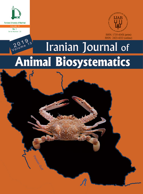 Animal Biosystematics - Volume:15 Issue: 1, Winter-Spring 2019