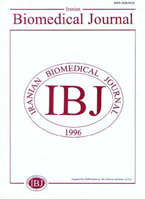 Iranian Biomedical Journal - Volume:24 Issue: 1, Jan 2020