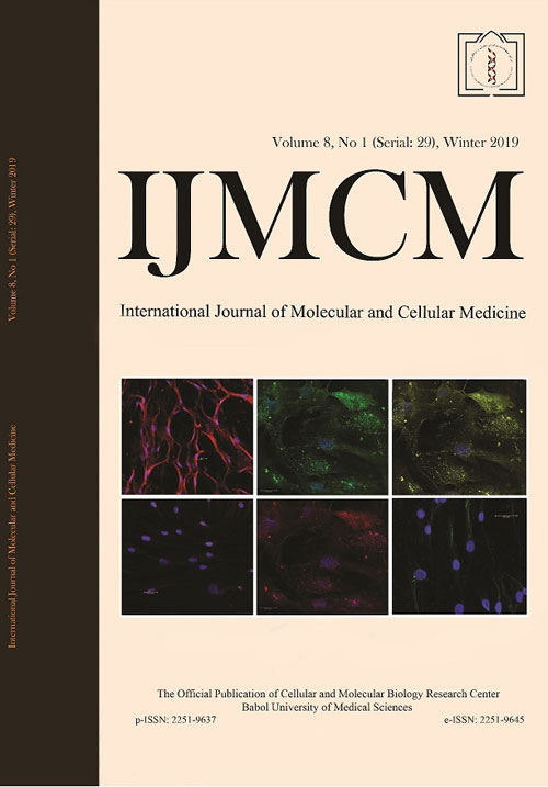 International Journal of Molecular and Cellular Medicine - Volume:8 Issue: 29, Winter 2019