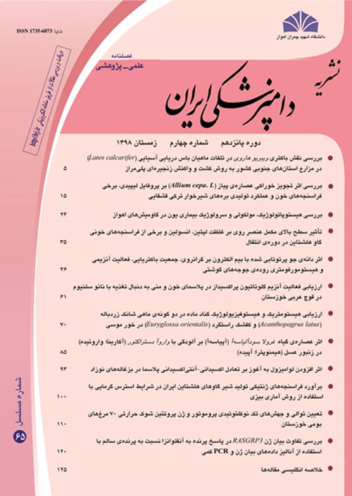 دامپزشکی ایران - سال پانزدهم شماره 65 (زمستان 1398)