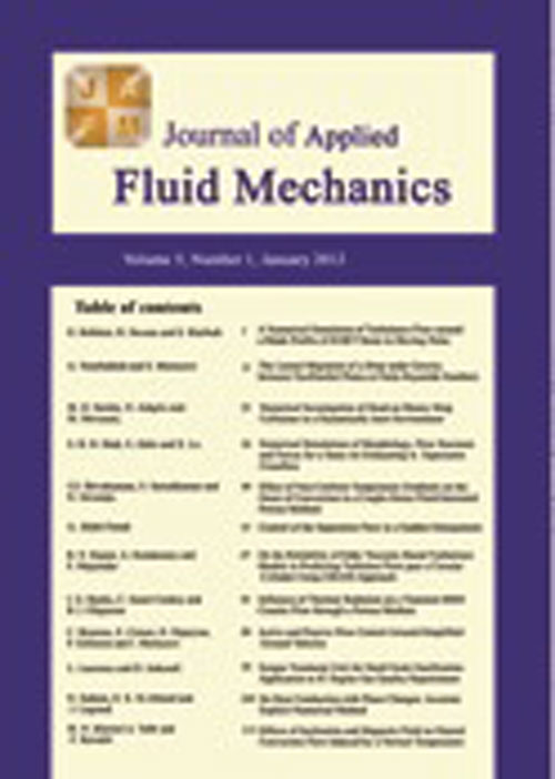 Applied Fluid Mechanics - Volume:13 Issue: 4, Jan-Feb 2020