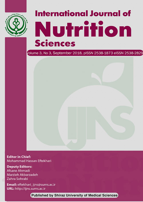 Nutrition Sciences - Volume:5 Issue: 2, Jun 2020