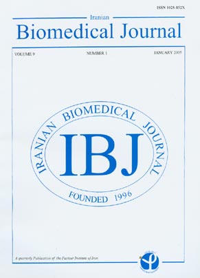 Iranian Biomedical Journal - Volume:9 Issue: 1, Jan 2005