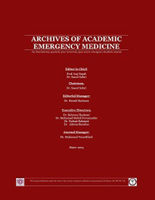 Archives of Academic Emergency Medicine - Volume:8 Issue: 1, 2020