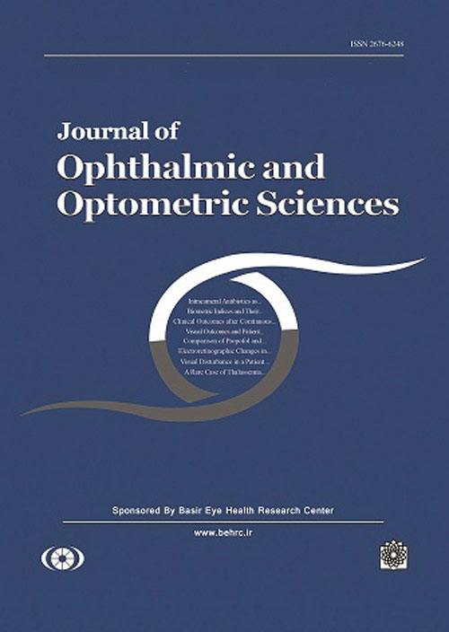 Ophthalmic and Optometric Sciences - Volume:3 Issue: 1, Winter 2019