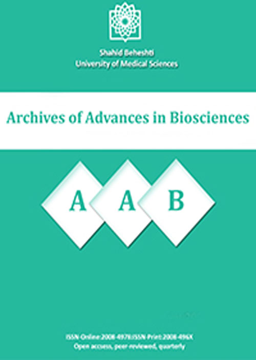 Archives of Advances in Biosciences - Volume:11 Issue: 3, Summer 2020