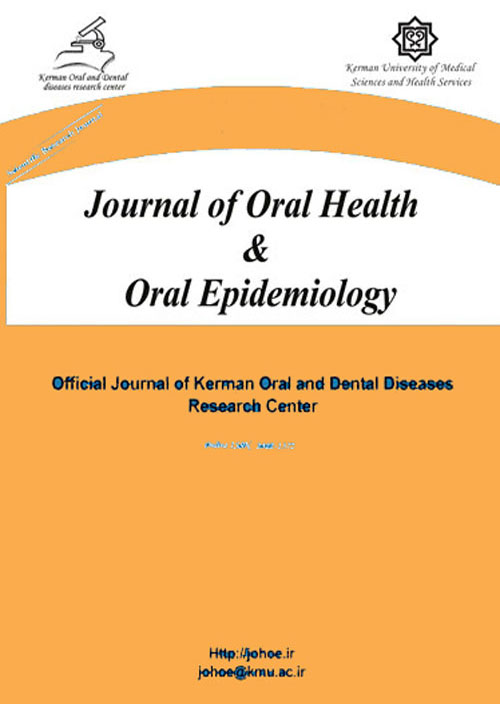 Oral Health and Oral Epidemiology - Volume:9 Issue: 4, Autumn 2020