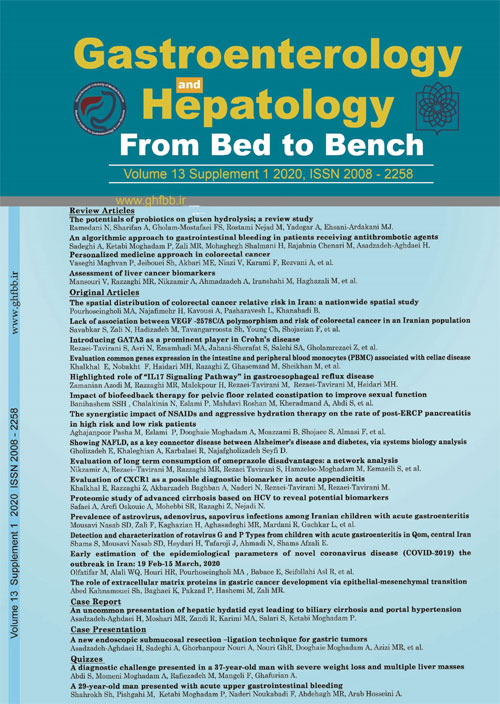 Gastroenterology and Hepatology From Bed to Bench Journal - Volume:13 Issue: 1, Winter 2020