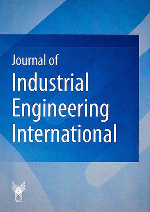 Industrial Engineering International - Volume:9 Issue: 1, Autumn 2013
