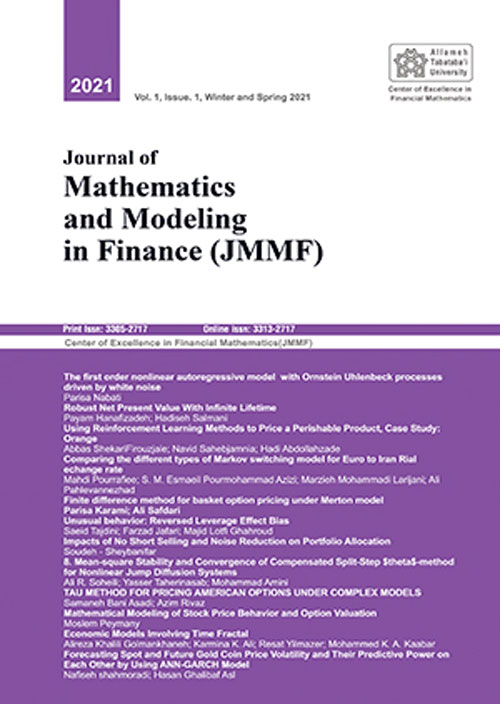 mathematic and modeling in Finance - Volume:1 Issue: 1, Winter - Spring 2021