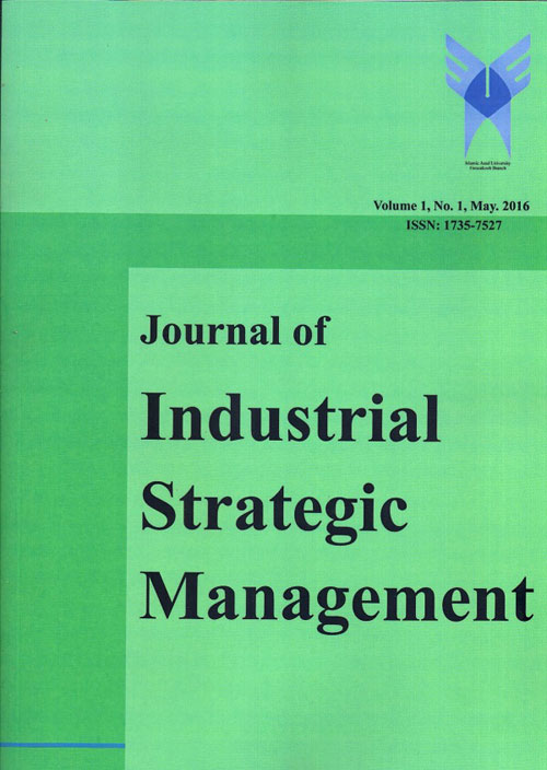 Industrial Strategic Management - Volume:6 Issue: 1, Winter 2021