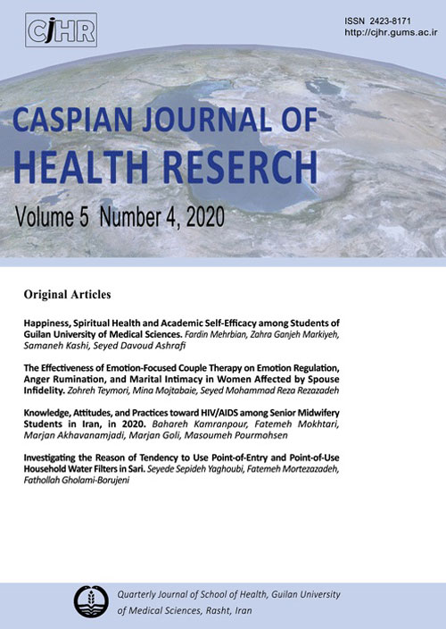 Caspian Journal of Health Research - Volume:5 Issue: 4, Dec 2020