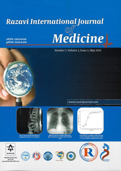 Razavi International Journal of Medicine - Volume:6 Issue: 4, Autumn 2018