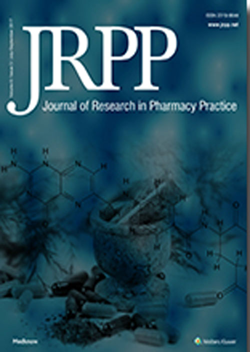 Research in Pharmacy Practice - Volume:6 Issue: 3, Jul-Sep 2017