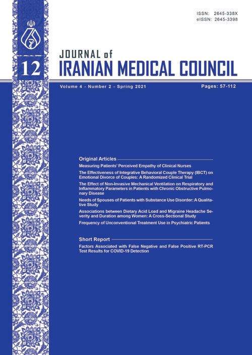 Medical Council - Volume:4 Issue: 2, Spring 2021