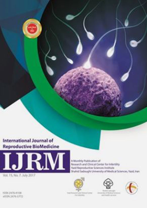 Reproductive BioMedicine - Volume:19 Issue: 6, Jun 2021